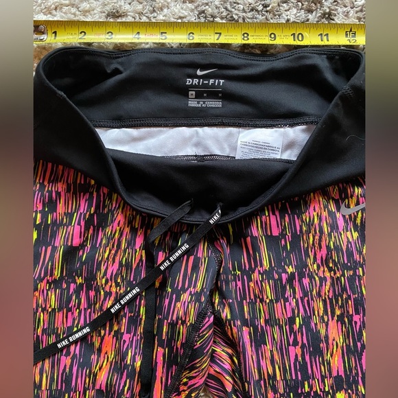 Nike Dri-Fit Power Racer Crop Running Athletic Leggings Women’s Medium Pink - Picture 4 of 6